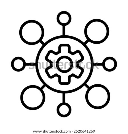Miscellaneous icon line vector illustration