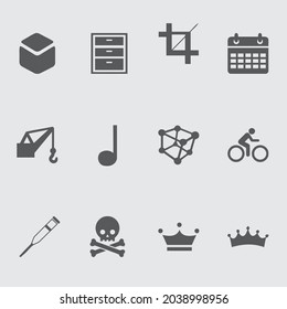 Diseño vectorial de iconos varios. conjunto de iconos flor, arma, banderas, hambre, sombrero, hombre, hogar, red, pie, diseño de pluma