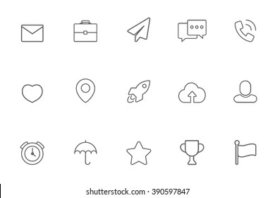 Miscellaneous icons line