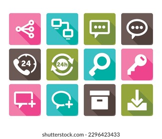 Miscellaneous Icons Set editable Free Vector Image