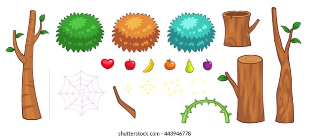 Miscellaneous Jungle Items Game Sprites.
Suitable for side scrolling, action, and adventure game.