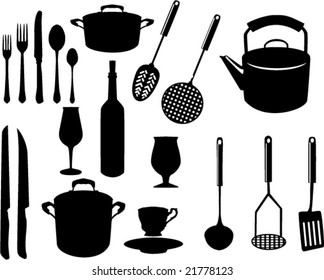 miscellaneous kitchen utensils
