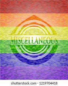 Miscellaneous lgbt colors emblem 