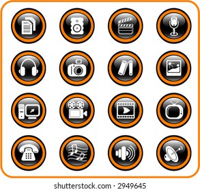 Miscellaneous multimedia icons