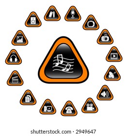 Miscellaneous multimedia icons