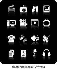 Miscellaneous multimedia icons