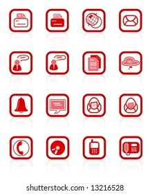 Miscellaneous office and communication vector icons