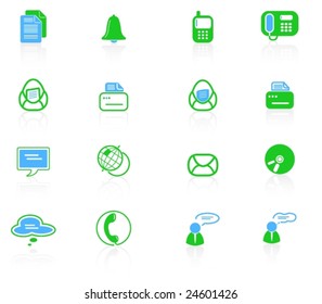 Miscellaneous office and communication vector icons
