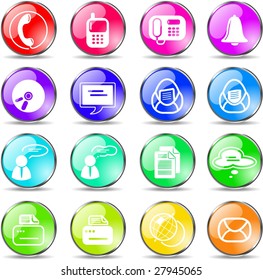 Miscellaneous office and communication vector icons