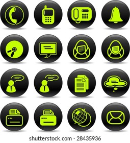 Miscellaneous office and communication vector icons
