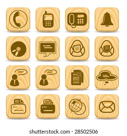 Miscellaneous office and communication vector icons