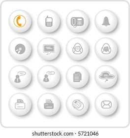 Miscellaneous office and communication vector icons