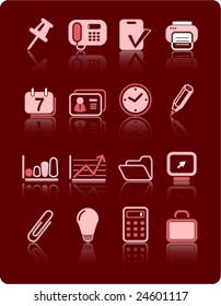 Miscellaneous office vector icons