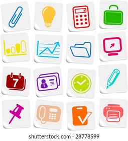 Miscellaneous office vector icons