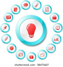 Miscellaneous office vector icons