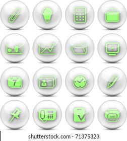 Miscellaneous office vector icons - EPS10