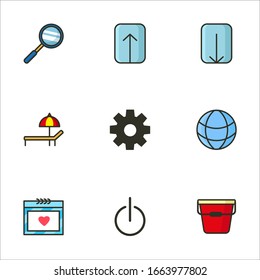 Icono de conjunto diverso para el proyecto