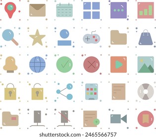 Miscellaneous set vector design illustration stock