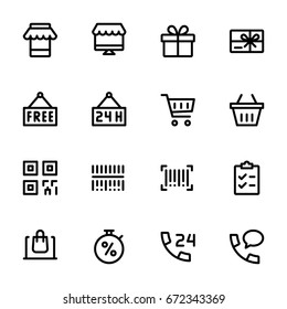 Miscellaneous shopping icons - set