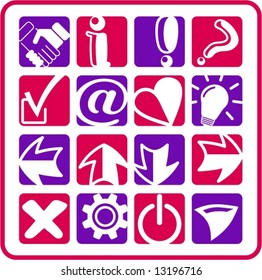 Miscellaneous signs vector iconset