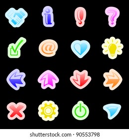 Miscellaneous signs vector iconset