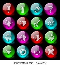 Miscellaneous signs vector iconset - EPS10