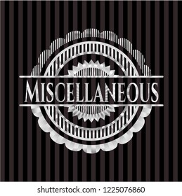 Miscellaneous silvery shiny emblem