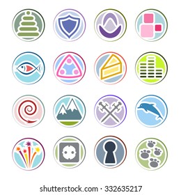 miscellaneous simply symbols for web icons