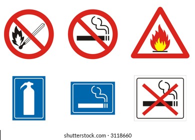 Miscellaneous symbols and signs related to fire