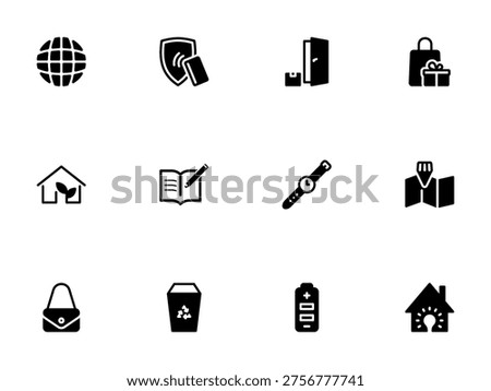 Miscellaneous Vector Symbols Representing Lifestyle and Utilities