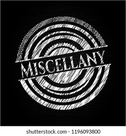 Miscellany with chalkboard texture