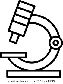 Miscroscope Vector Illustration Detailed Icon