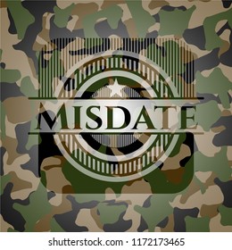 Misdate camouflage emblem