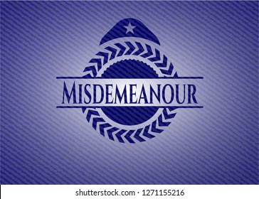 Misdemeanour with denim texture