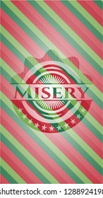 Misery christmas emblem.