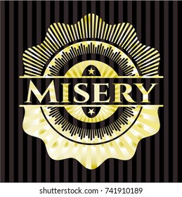 Misery gold shiny badge