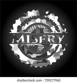 Misery grey camo emblem
