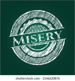 Misery on blackboard