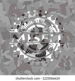 Misfit on grey camo texture