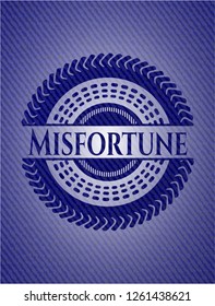 Misfortune emblem with jean high quality background