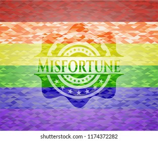 Misfortune lgbt colors emblem 