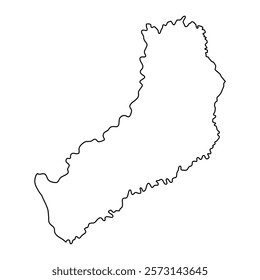 Misiones Province map, administrative division of Argentina. Vector illustration.