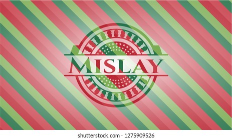 Mislay christmas style badge..