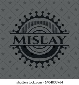 Mislay dark icon or emblem. Vector Illustration. Detailed.