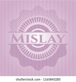 Mislay retro pink emblem