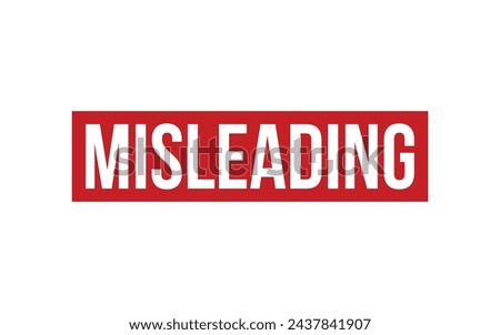 Misleading Rubber Stamp Seal Vector