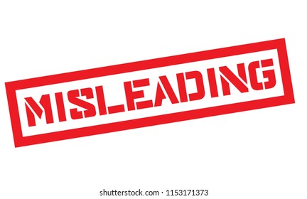 Misleading typographic stamp