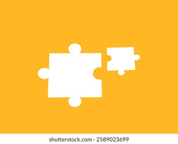 Mismatched small and large jigsaw pieces