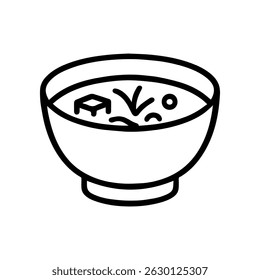 miso soup icon on white background vector
Vector japanese food icon
