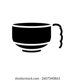 miso soup mug meal drink glyph icon vector. miso soup mug meal drink sign. isolated symbol illustration